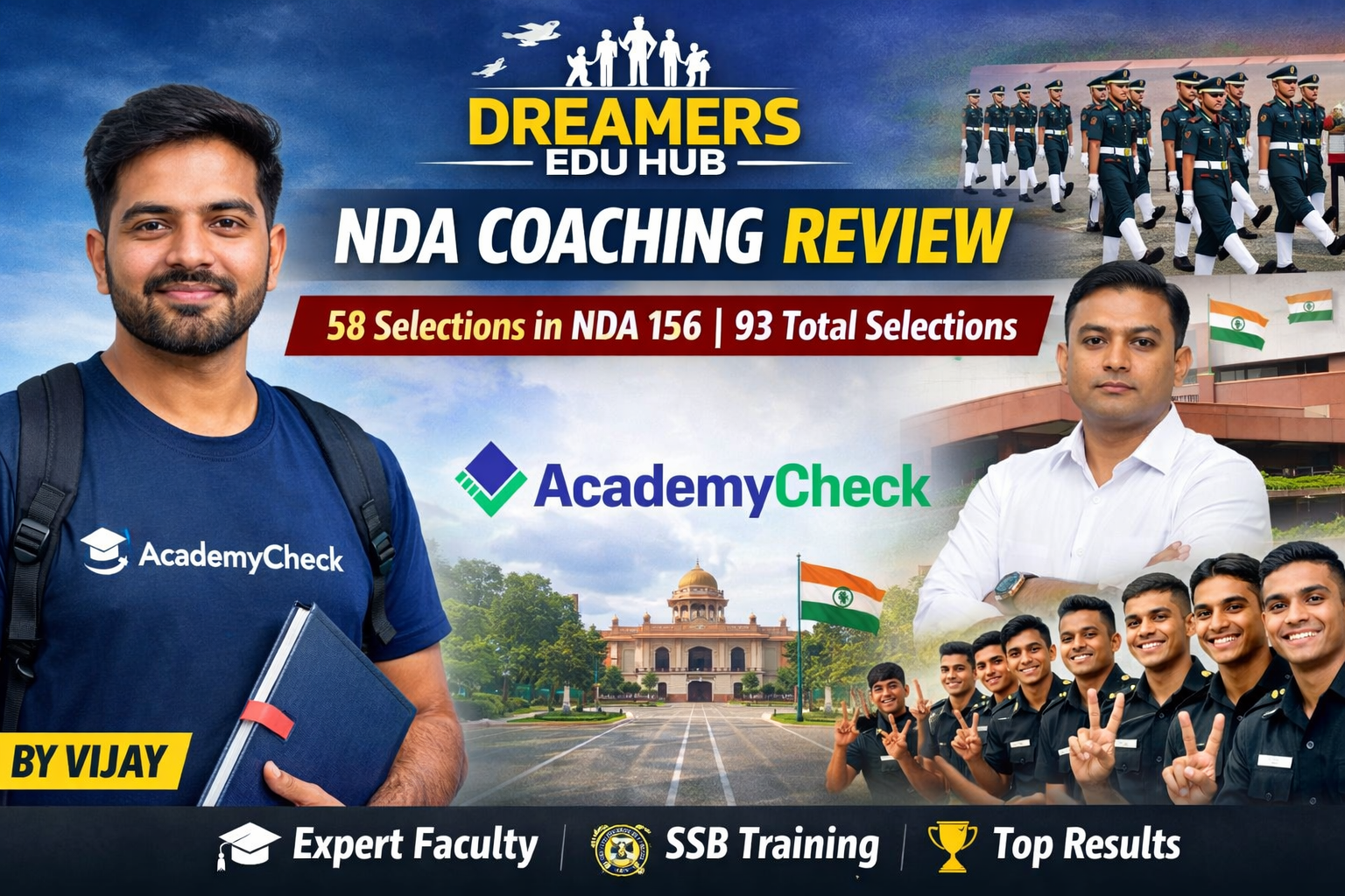 Booming NDA 2025 Results: Dreamers Edu Hub Leads with Highest Selections!